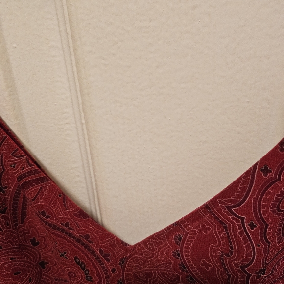 Ann Taylor Paisley Design tea length holiday 🎄polyester dress - Picture 5 of 5